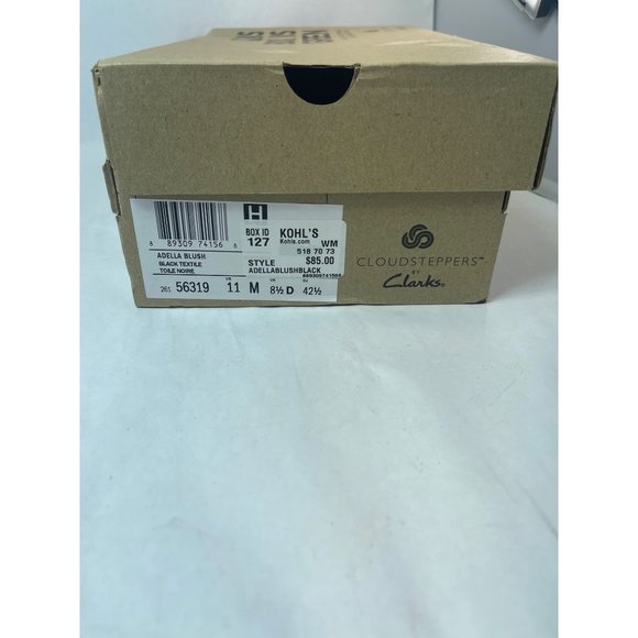 Clarks Adella Comfort Cushion Soft Cloud Steppers Flat Black size 11 - Picture 10 of 11